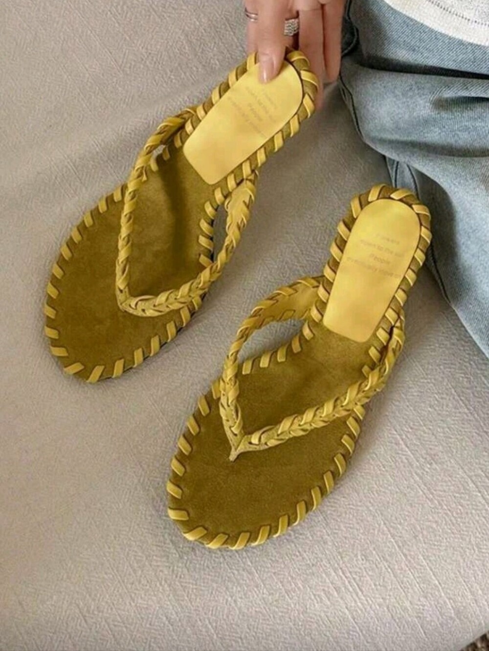 French Square Toe Open Toe Thong High Heel Stilettos Sandals Summer New Kitten H - Picture 3 of 6